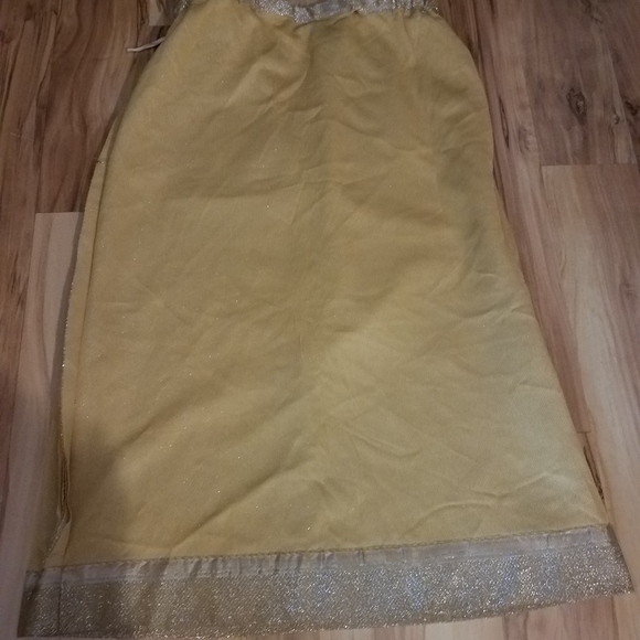 Vintage 60s Gold Lurex Skirt with As Is Blouse - Picture 6 of 16
